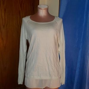 Dknyc white cream shirt dress